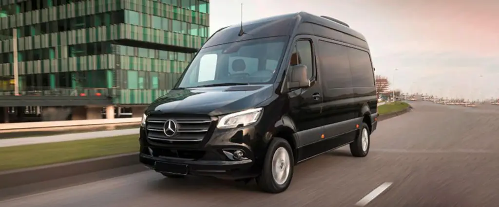 Luxury chauffeur van for long distance travel from Montreal